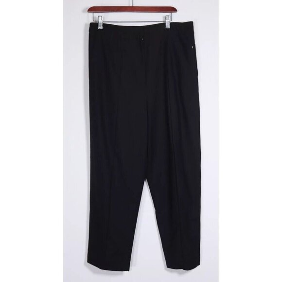 Kit and Ace Women's W34 Black High Rise Cropped Trouser Pants Casual Wide Leg - Picture 7 of 7